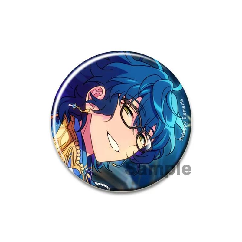 32/44/58 мм Ensemble Stars Idol Брошь Круглая мультяшная косплей-брошь Akehoshi Yuuki Fushimi Narukami значки на лацкан для рюкзака Подарочный аксессуар