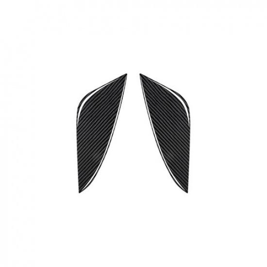 2Pcs For Chevrolet Sonic 2012-16 Carbon Fiber Interior Floor Console Side Cover