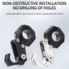 1x Motorcycle Hook Universal Helmet Luggage Bag Hook Holder Aluminum Alloy Folding Hook For HONDA PCX160 PCX 160 22MM-30MM black