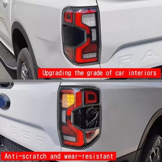 Накладка на задний фонарь автомобиля для Ford Ranger 2025- Аксессуары Углерод