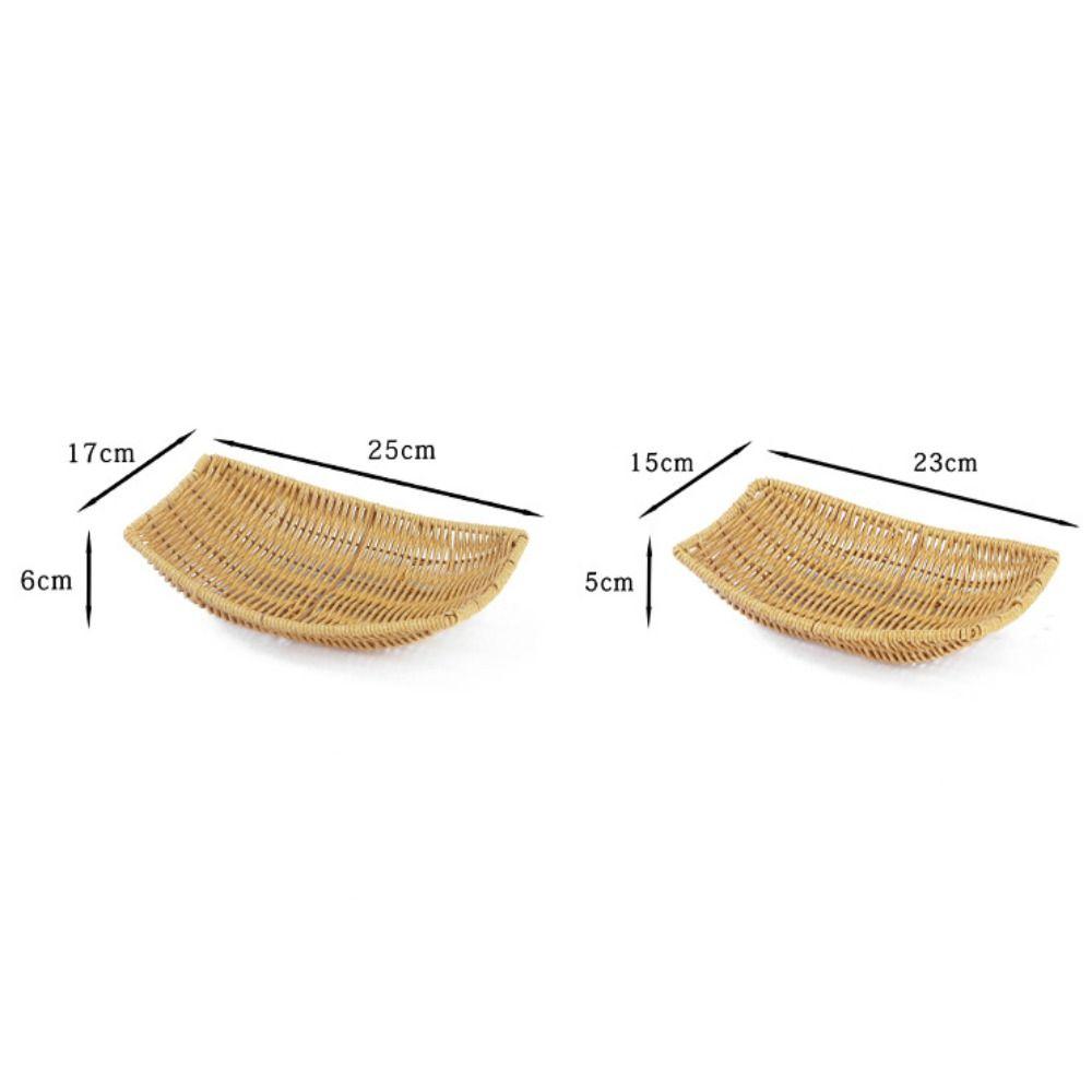 Multipurpose Imitation Rattan Fruit Plate  Wedding Candy Flower Storage