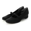 Formal pumps for with silent arch suitable for formal occasions shoe numerical women, black, strap, water-repellent finish, heel, support, (106915)
