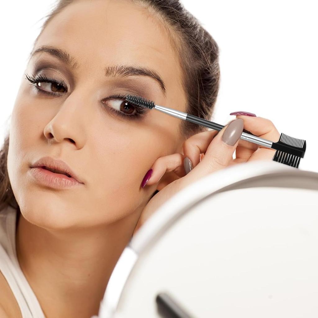 3PC Eyelash Comb, Eyelash Shaper and Eyebrow Brush Dual Comb, Professional  Make Up Tools for Separating Lashes, for Women Girls Cosmetic Travel