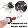 11 шт. Инструменты для ремонта и снятия автомобильных клемм, электропроводка, набор для извлечения штырей, ключи, съемники автомобильных вилок