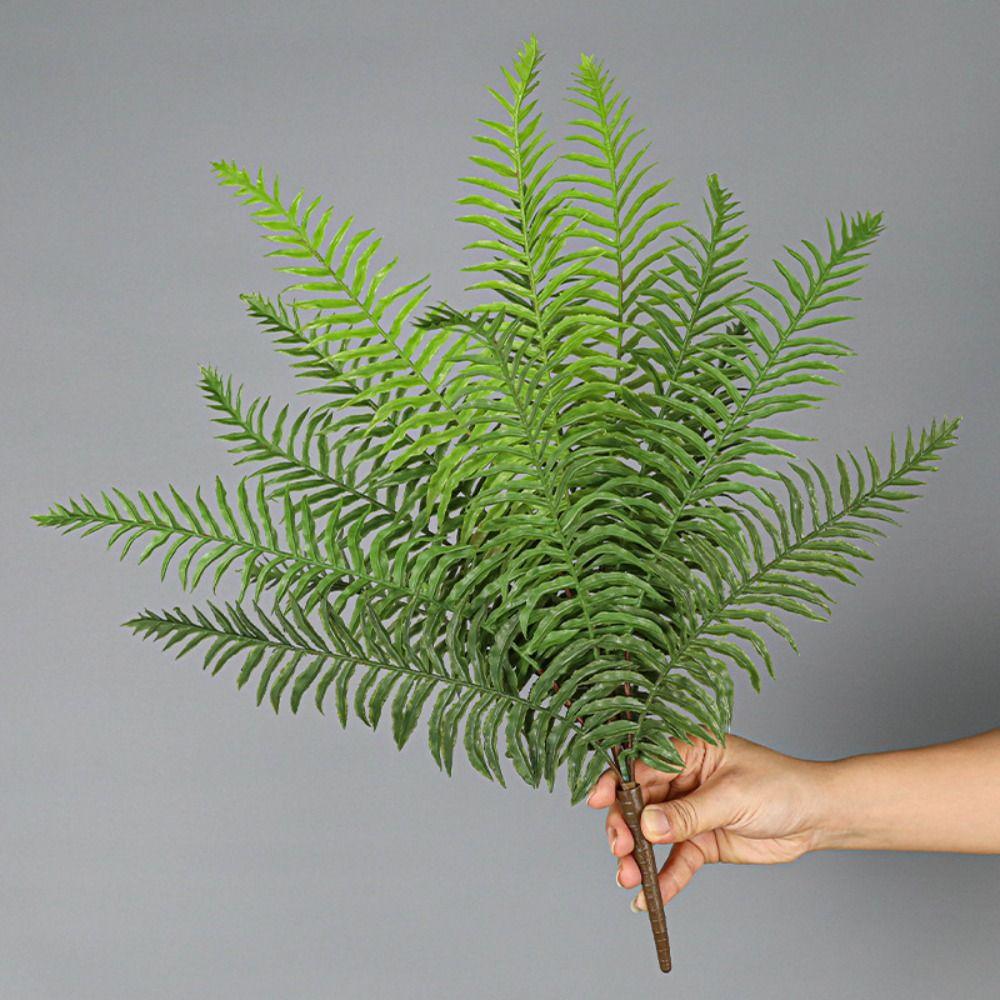 Plastic Artificial Persian Ferns Plants Realistic Fake Plants  For Home Garden Decor