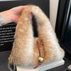 Autumn and Winter Foreign Style Plush Hand Bag Women's 2025 New Korean Version Ins Chain Messenger Bag Fluffy Commuter Bag