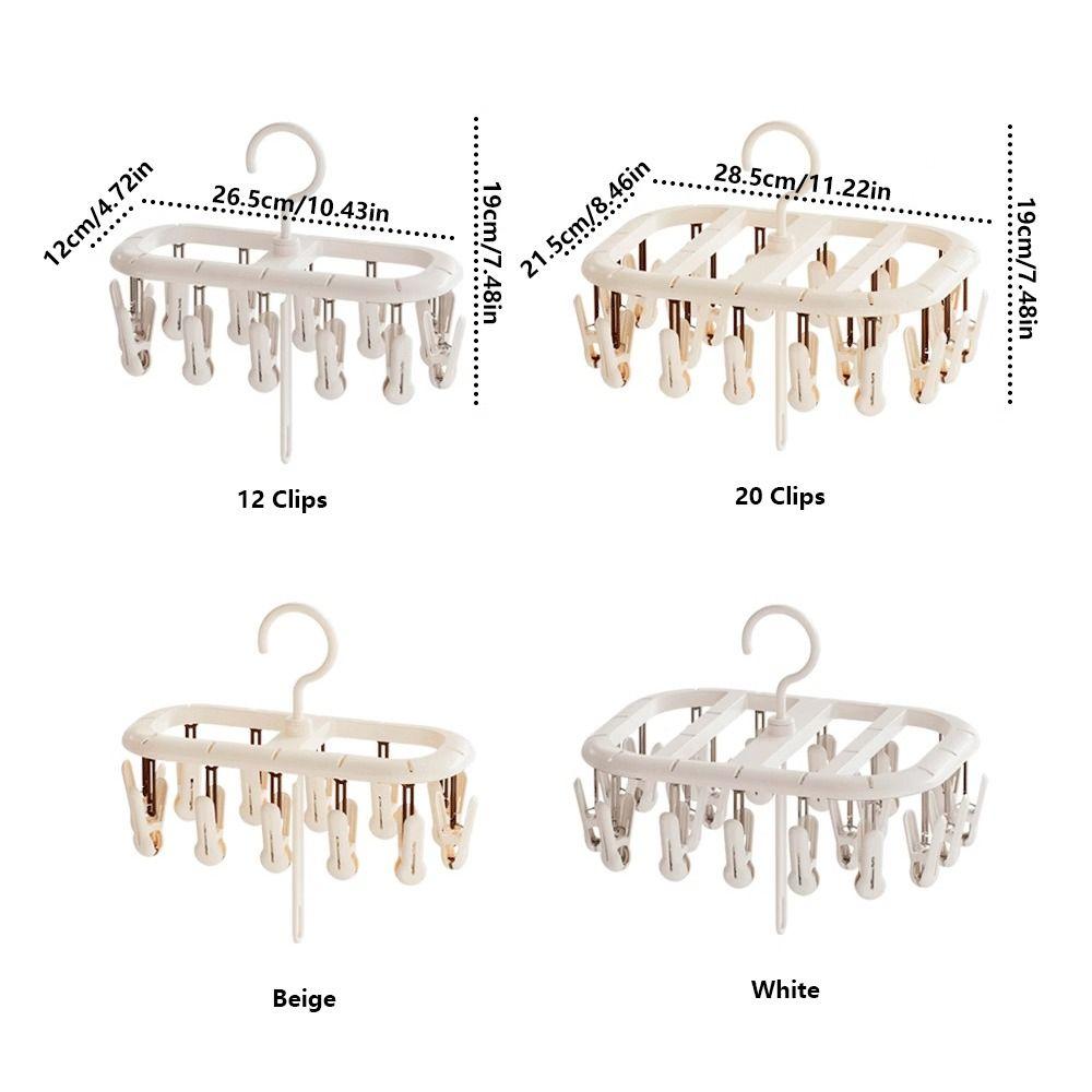 360° Rotatable Sock Drying Rack Thickened Design Socks Organizer Holder  Clothing