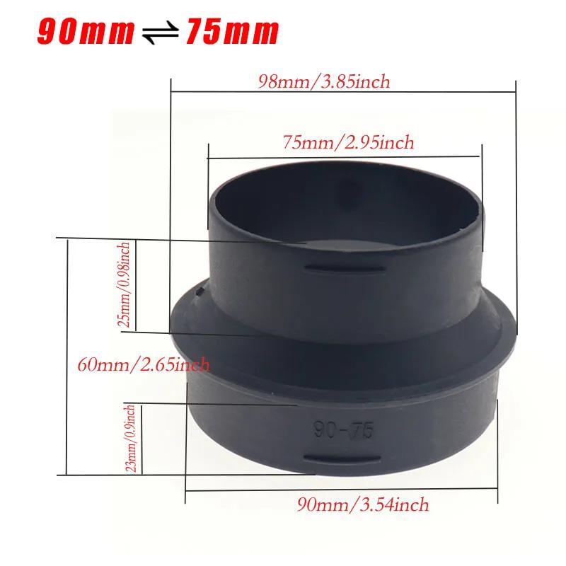 42/60/75/90mm Car Heater Ducting Pipe Joiner Connector Heater Ducting Reducer Hose Tube Connector For Eberspacher or Webasto