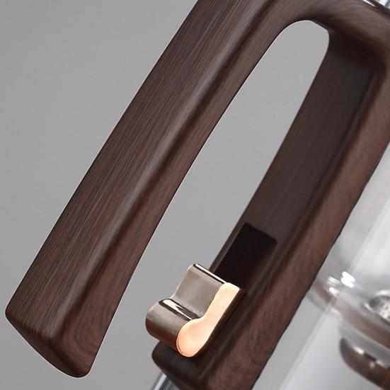 Стеклянный чайник для заваривания 520/720/900 мл с заварочным устройством, деревянной ручкой, термостойким носиком без подтеков, водоотделительным чайником, легко чистящимся для холодной воды