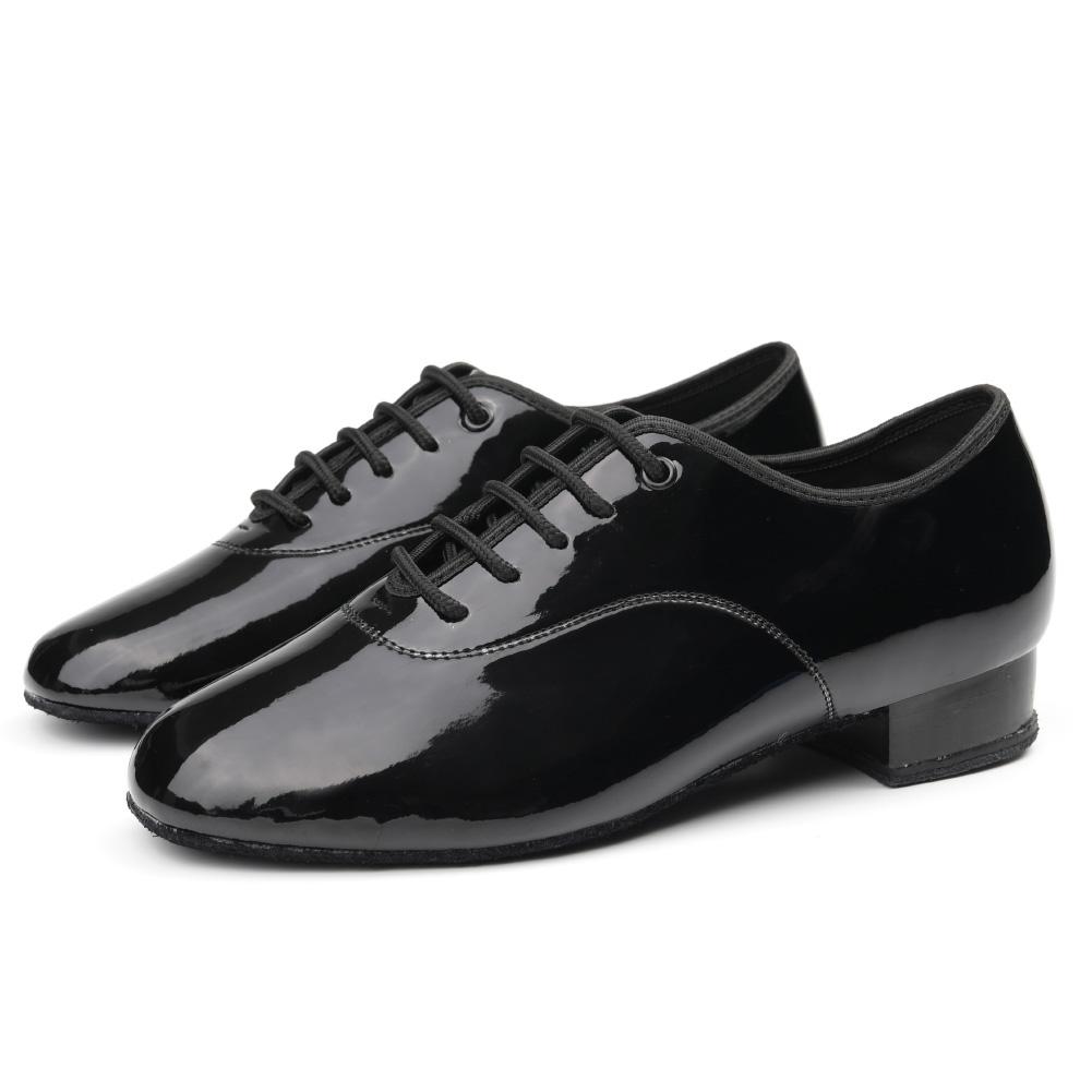 Leather Men's Modern Social Dance Shoes Salsa Tango Latin Ballroom Dancing Shoes Soft Sole 2CM