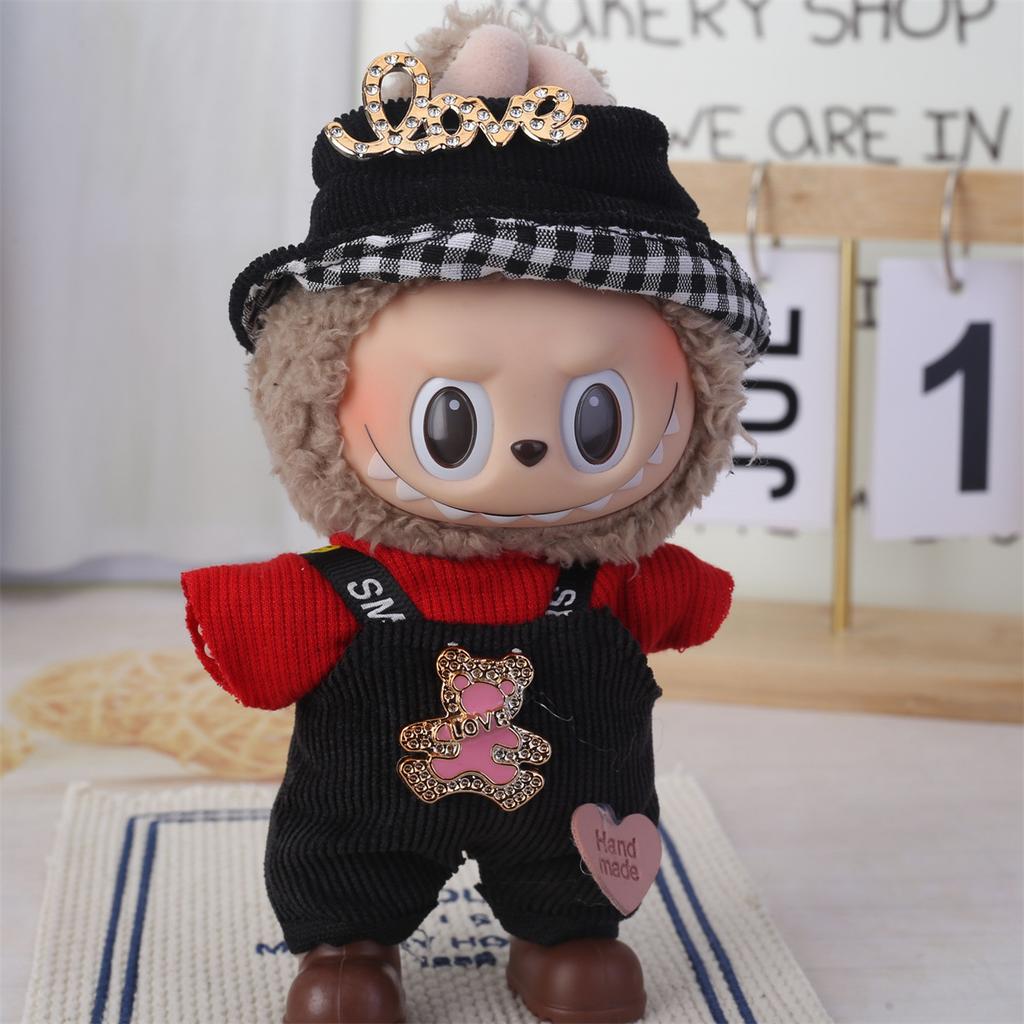 Одежда Labubu Baby подходит для кукол Labubu первого, второго и третьего поколений ростом 17 см