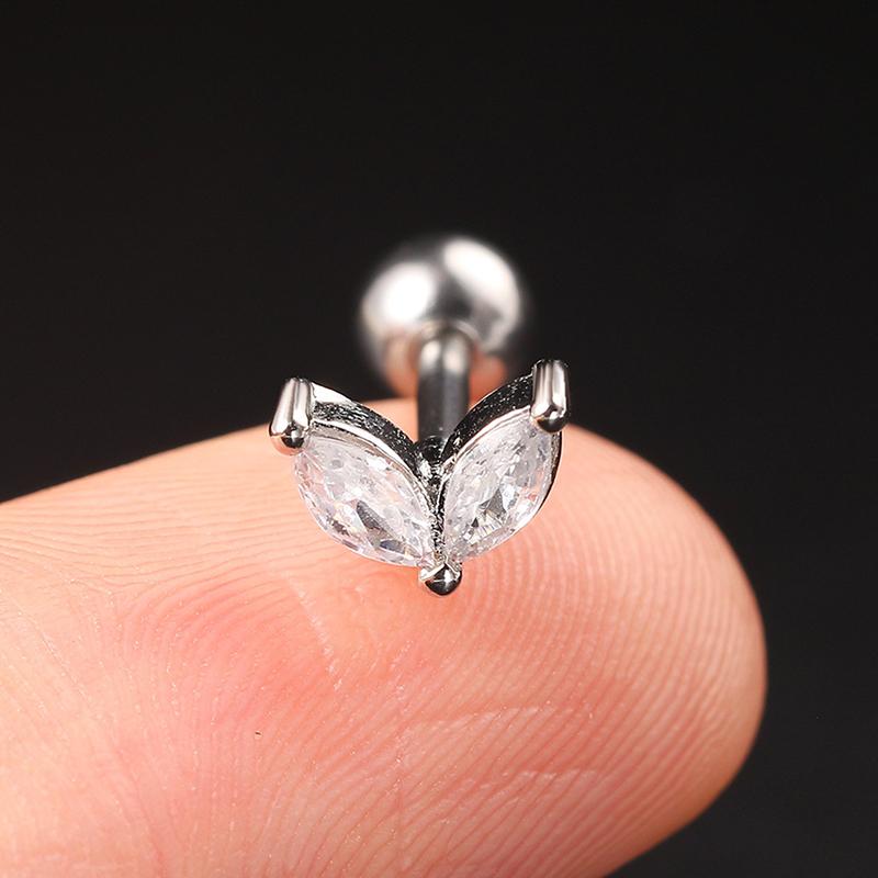 1 шт. геометрические циркониевые серьги-гвоздики в форме уха в форме гвоздика для женщин и девочек, ювелирные украшения для вечеринки, подарок