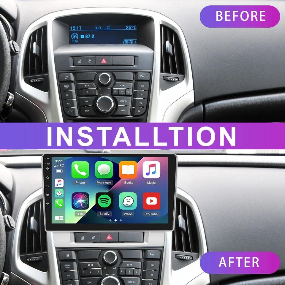 9-дюймовая автомобильная магнитола с GPS-навигацией для Opel Astra J/ Excelle 2010-2014 С Android15 CarPlay Android Auto 4+64G Автомобильный плеер Wifi