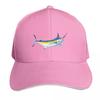 Blue Marlin Baseball Cap Streetwear Hip Hop Trendy Vintage Retro Embroidered Lightweight Packable