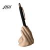 Office Desk Organizer Funny Hand Gesture Pen Holder for Desk, 3D Printed Unique Container Novelty Pencil Stand, Desktop Accessories