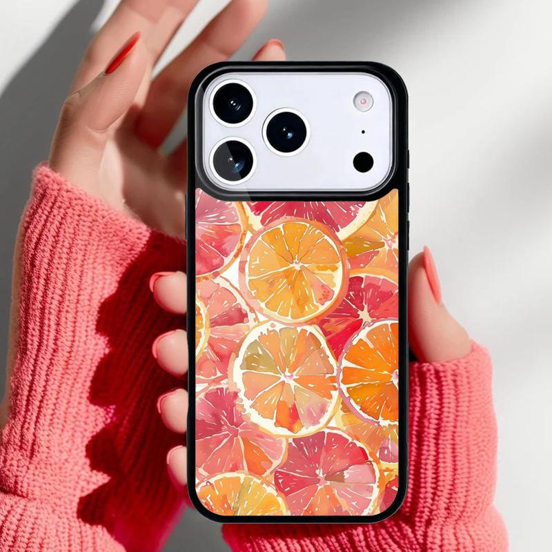 Фруктовый европейский летний чехол для телефона для iPhone 17 16 15 14 13 Pro Max Задняя крышка для 12 11 Pro Coque