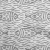 oneOone Cotton Flex Dark Mustard Fabric Asian Block Fish Craft Projects Decor Fabric Printed By The Yard 40 Inch