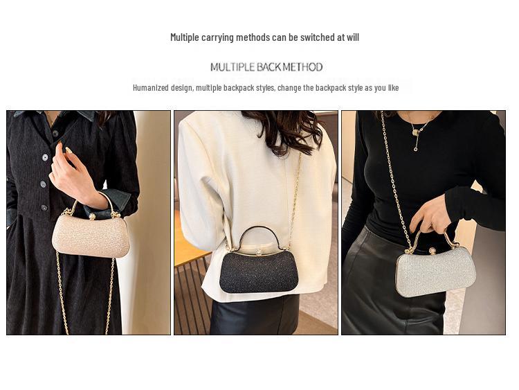 Трендовая вечерняя сумка через плечо кроссбоди 2025 года с дизайном в виде цепочки