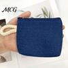 Hand Strap Coin Purse Women Purse, Fabric Mini Change Portable Small Japanese Casual Style Bag Zippered Pouch for Coins Cash Cards Lipstick