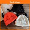 Solid Acrylic Color Knit Hat Elastic Fit Autumn Winter Cold Supplies Protection