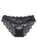 Comeondear Cute Lace Plus Sexy Mesh Sheer Underwear with Ribbon and Floral Breathable and Attractive Innerwear Women's T-Back Panties, Size, Print,