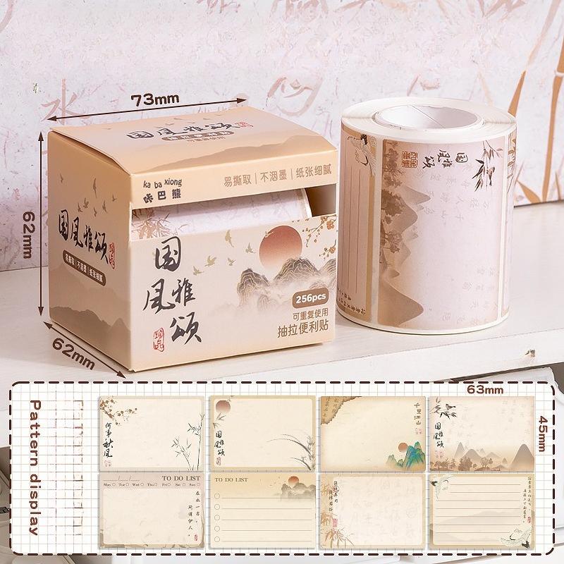 New Gradient Color Boxed Sticky Notes Students with Full Adhesive Index Label Stickers Memo Pad 256 Pieces