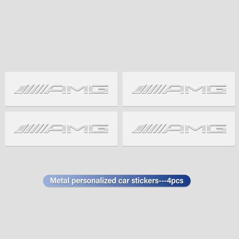 Universal Car Logo Emblem Badge Metal Sticker Decal Accessory For Mercedes Benz AMG C180 C300 W124 W176 W177 C200 C260 GLC CLE