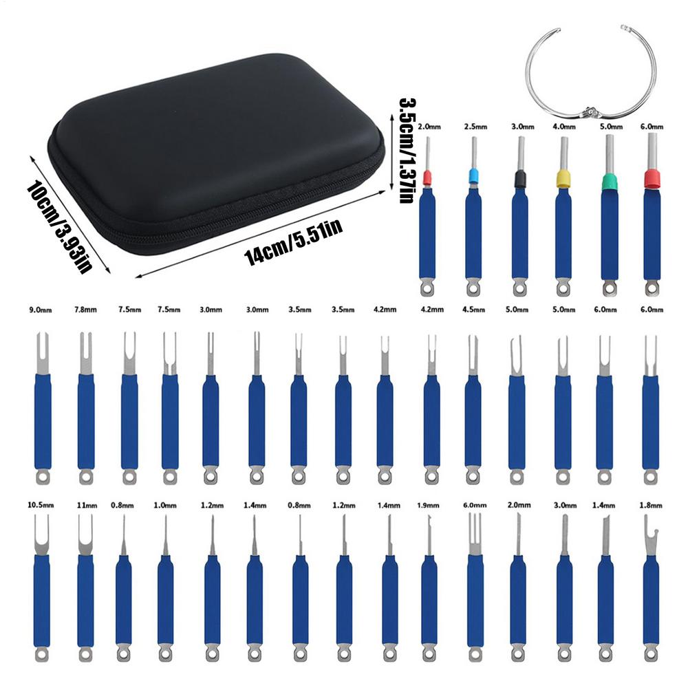 36 шт. Инструмент для извлечения контактов, Съемник клемм, Электрический разъем, Автомобильный провод, Снятие панели бытового прибора, Снятие дверной обшивки, Жгут проводов