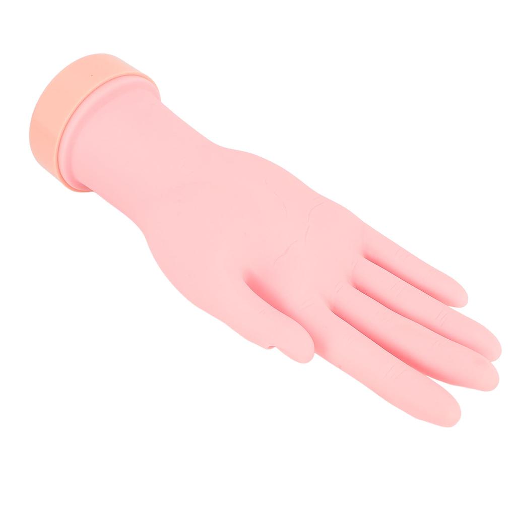 Маникюрная практика Модель руки Встроенные канавки для ногтей Сгибаемые ногти Типсы Художественный тренажер Рука для реквизита Di