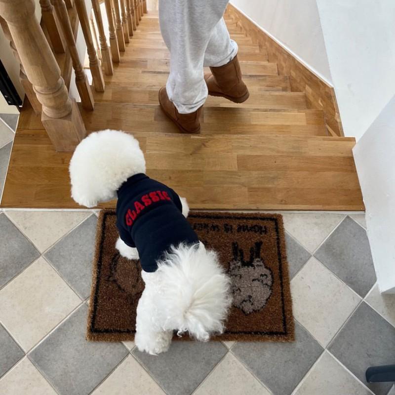 Warm Pet Hoodie Dogs Cats Winter Cotton Blend Crew Neck Sweater Teddy Bichon Poodle Pom Small Breeds