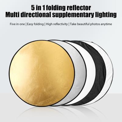 Новый Портативный Складной Круглый Фотоотражатель Фотостудия Уличный Рассеиватель Света Многодисковый с Сумкой для Переноски 60см
