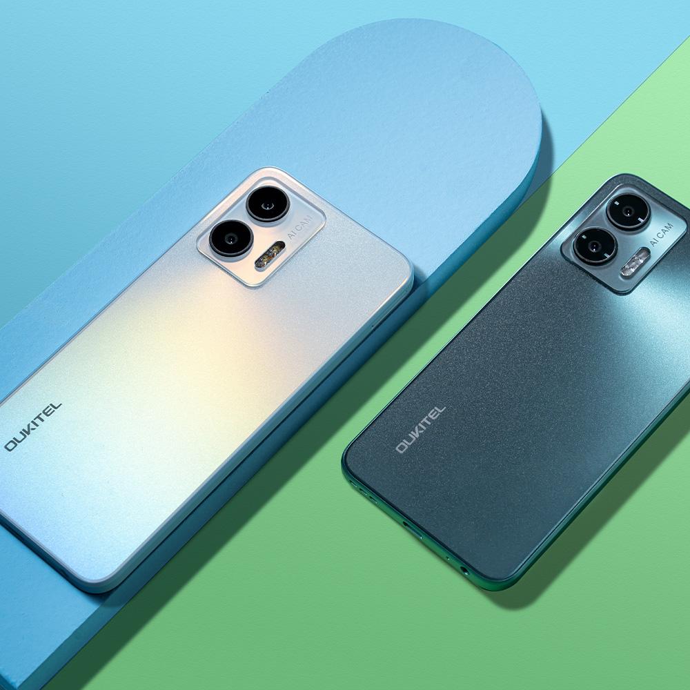 Oukitel Смартфон C35, Android 13, 24 ГБ ОЗУ(12+12)+ 256 ГБ ПЗУ, 6,56-дюймовый HD+, аккумулятор 5150 мАч, камера 50 МП + 8 МП, разблокировка по отпечатку пальца + лицо