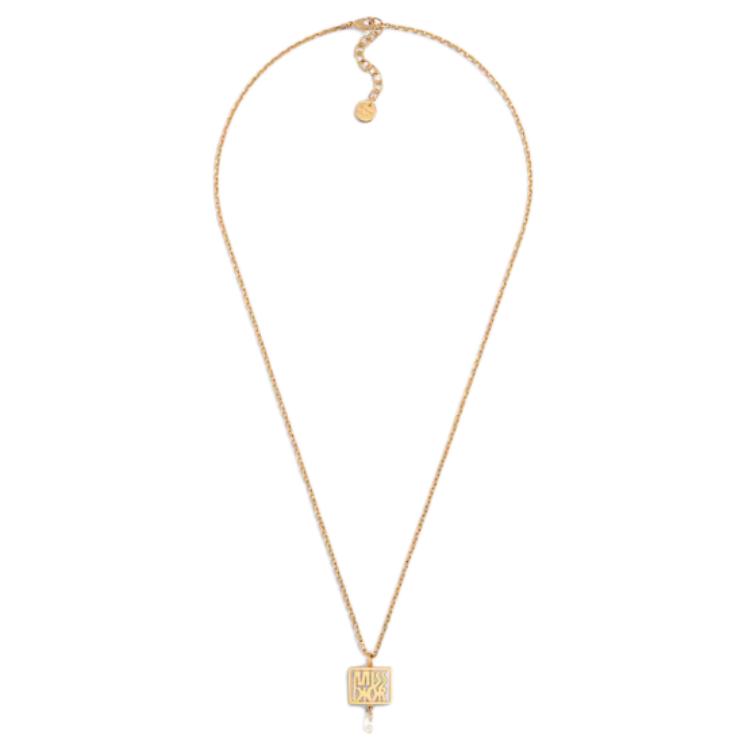 Dior Logo Necklace Women necklace Gold N3050WOMRS-D301