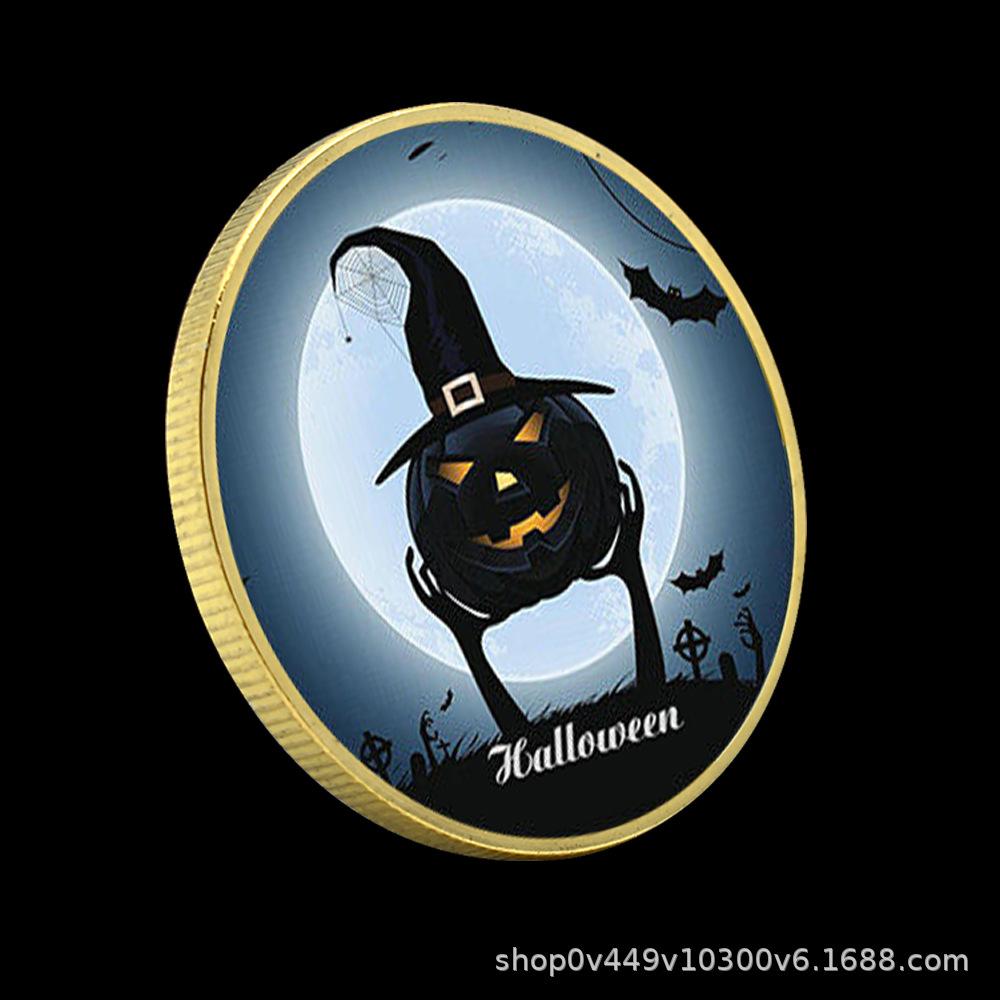 Holiday gift box, Halloween challenge coin, metal commemorative medal, commemorative coin, medal