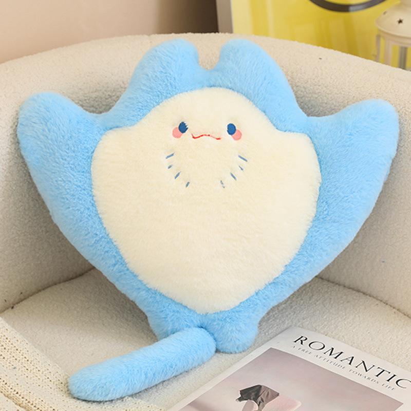 Cartoon Devil Fish Throw Pillow Plush Toy Doll Devil Fish Doll Home Pillow Cushion Girl Doll