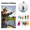 20Pcs/Set Fishing Lure Kit with Artificial Hard Bait Metal Spinner Blade Colorful Feather Freshwater Saltwater Fishing Accessories