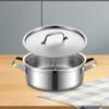 Shabu Pot Double Sided Soup Stockpot Multipurpose Tabletop Two Meal Twin
