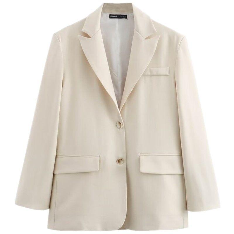 Fashion Style 2024 Spring New Arrival Women's Clothing Slim Looking Easiest for Match Loose Temperament Long Sleeve Suit Coat 2010781
