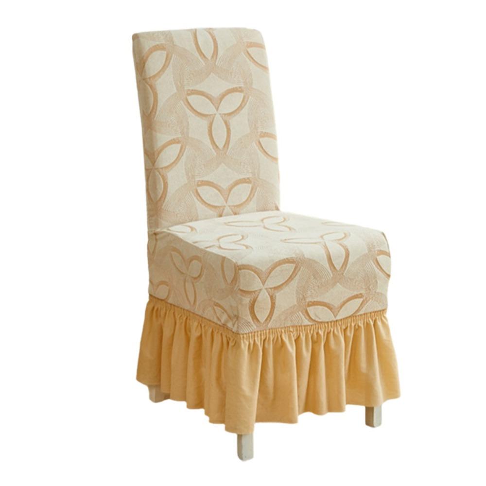 Elastic Dinning Chair Protective Case Full Wrap Chair Skirt  Dinning Table