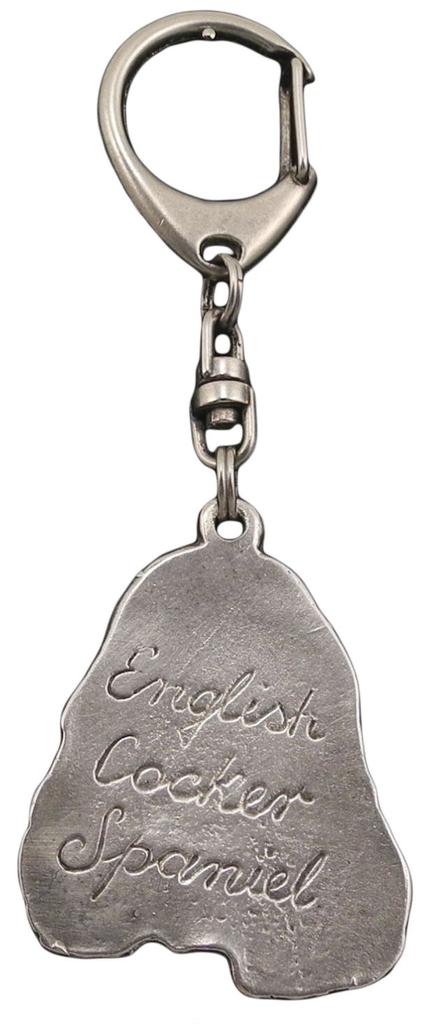 Английский кокер-спаниель I - посеребренный брелок с собакой в подарочной коробке, украшение на сумочку, подвеска на рюкзак от бренда Art-Dog