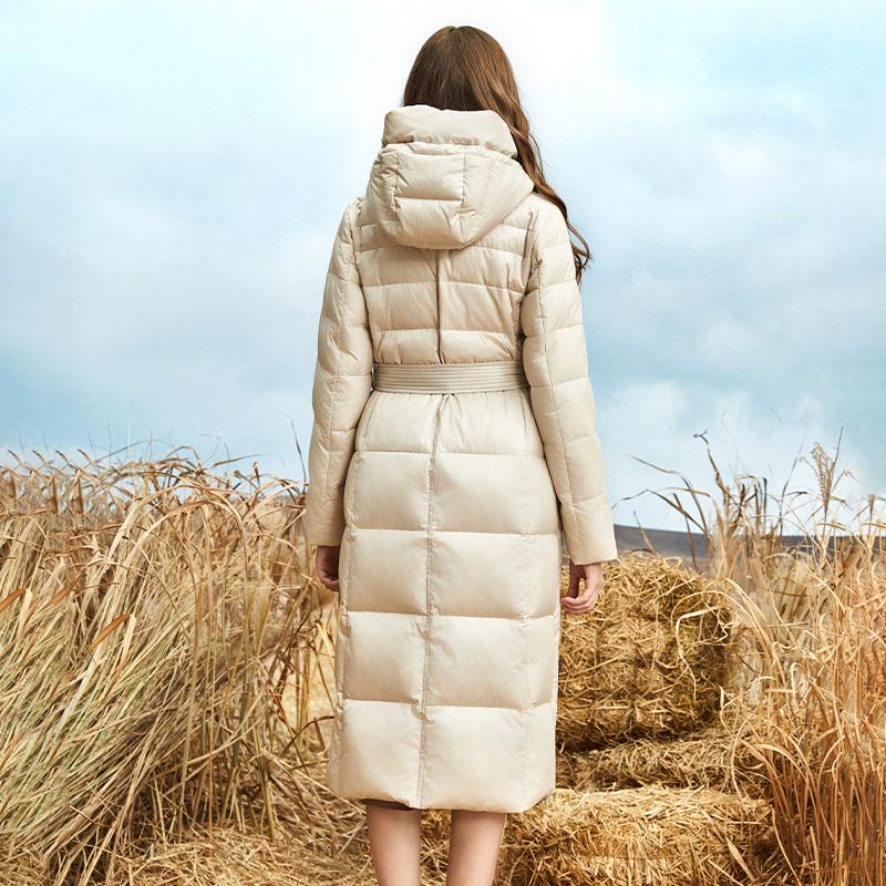 JAZZEVAR зимнее удлиненное хлопковое пальто, однотонное теплое уличное повседневное хлопковое пальто, хлопковое пальто с капюшоном