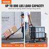 Aluminum Hand Truck, 2 in 1, 300 lbs Load Capacity, Heavy Duty Industrial Convertible Folding Hand Truck and Dolly, Utility Cart Converts from Hand