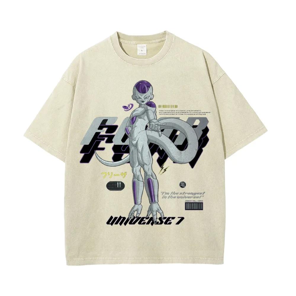 Dragon Ball 2025 New Hot Frieza Villain Anime T Shirt Unisex Purple Cotton Casual Summer Streetwear Fashion Unisexga Graphic Print Tee