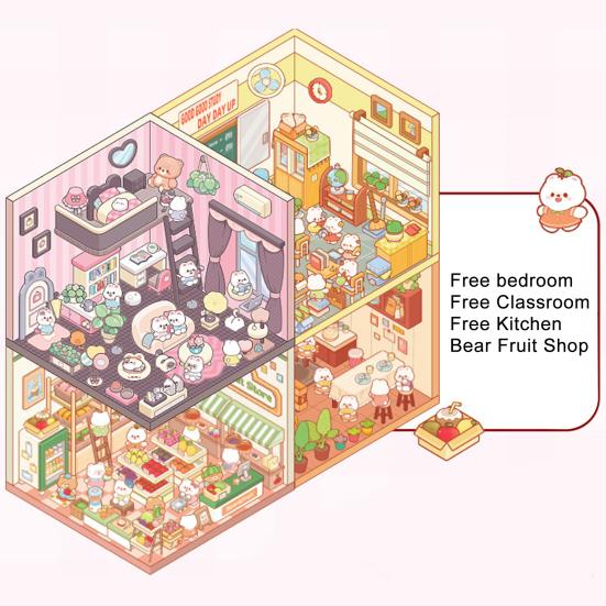 Книга с миниатюрными сценами, яркая цветная книга с миниатюрными сценами и пинцетом, набор 3D-наклеек, игривые декоративные наклейки