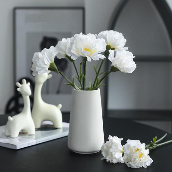 6 шт., искусственный шелковый цветок, искусственный цветок гвоздики, реалистичный, без полива, анти-выцветание, искусственный цветок, подарок на день матери, секс-одежда для взрослых