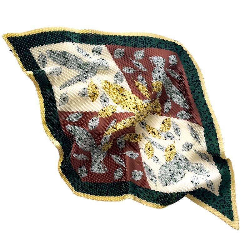 Four Seasons Available 70CM New Professional Scarf Decorative Scarf Diamond Fold Versatile Small Square Scarf