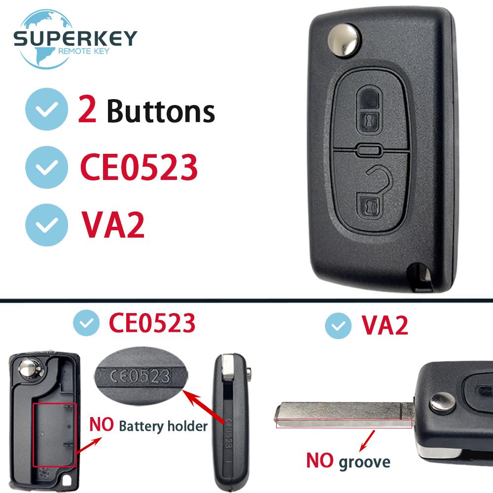 Для Peugeot 207 307 308 407 607 807 Для Citroen C2 C3 C4 C5 C6 Xsara Berlingo Складной Пульт ДУ Автомобильный Ключ Корпус Чехол Обложка Hu83 Va2