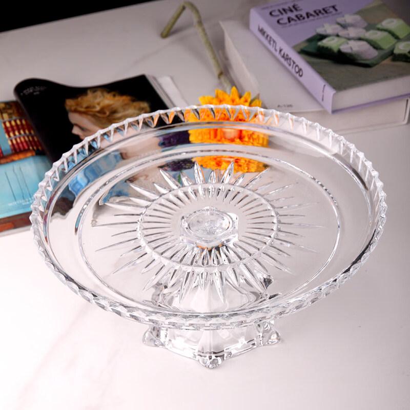 Flavinmci European Crystal Glass Fruit Bowl
