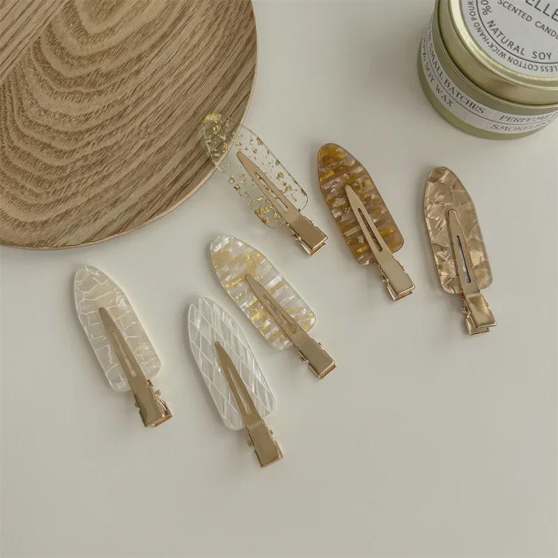 Элегантная весенняя французская шпилька: Высококачественная бесшовная боковая заколка для челки