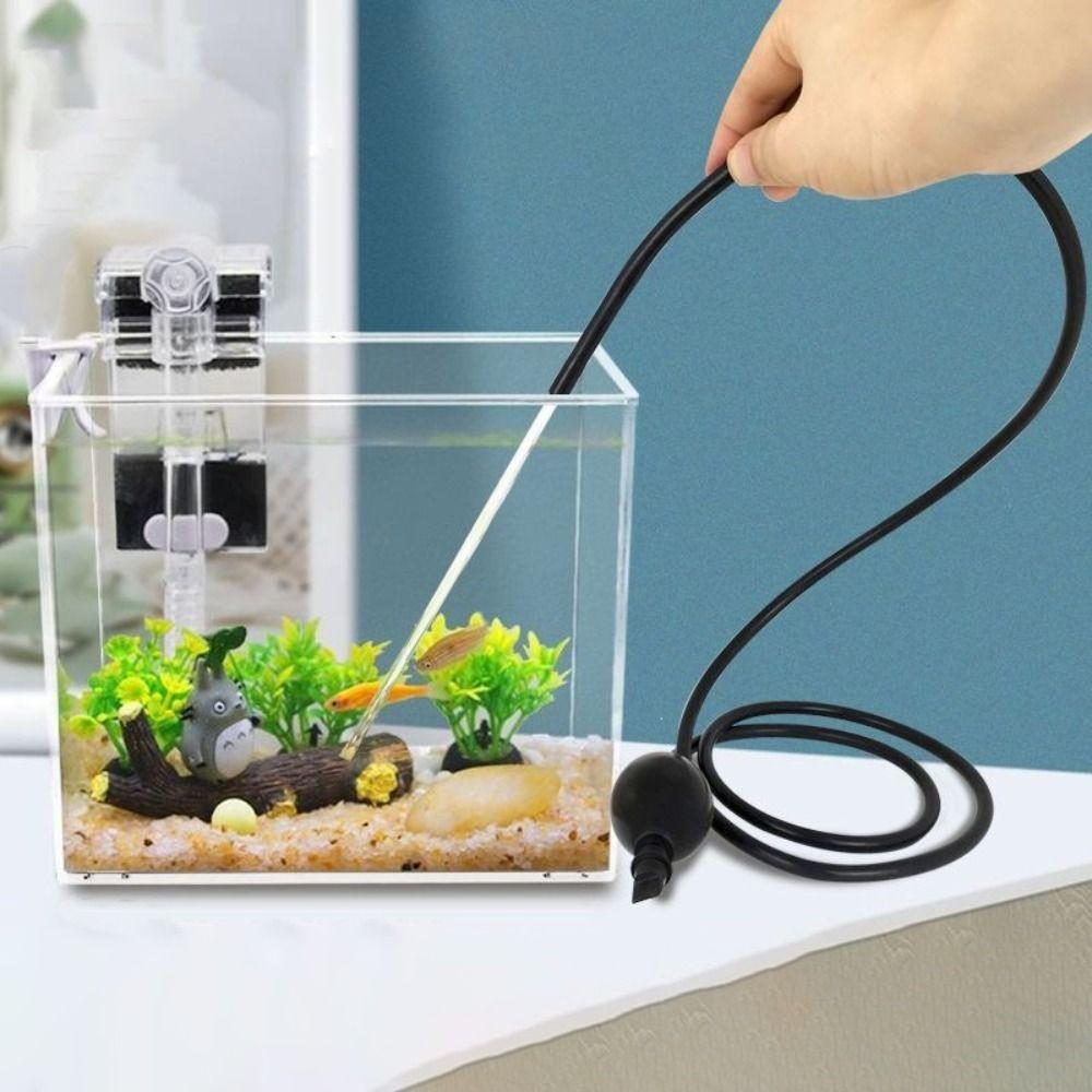 Manual Aquarium Siphon Efficient Fish Tank Cleaner Ecosystem Tank